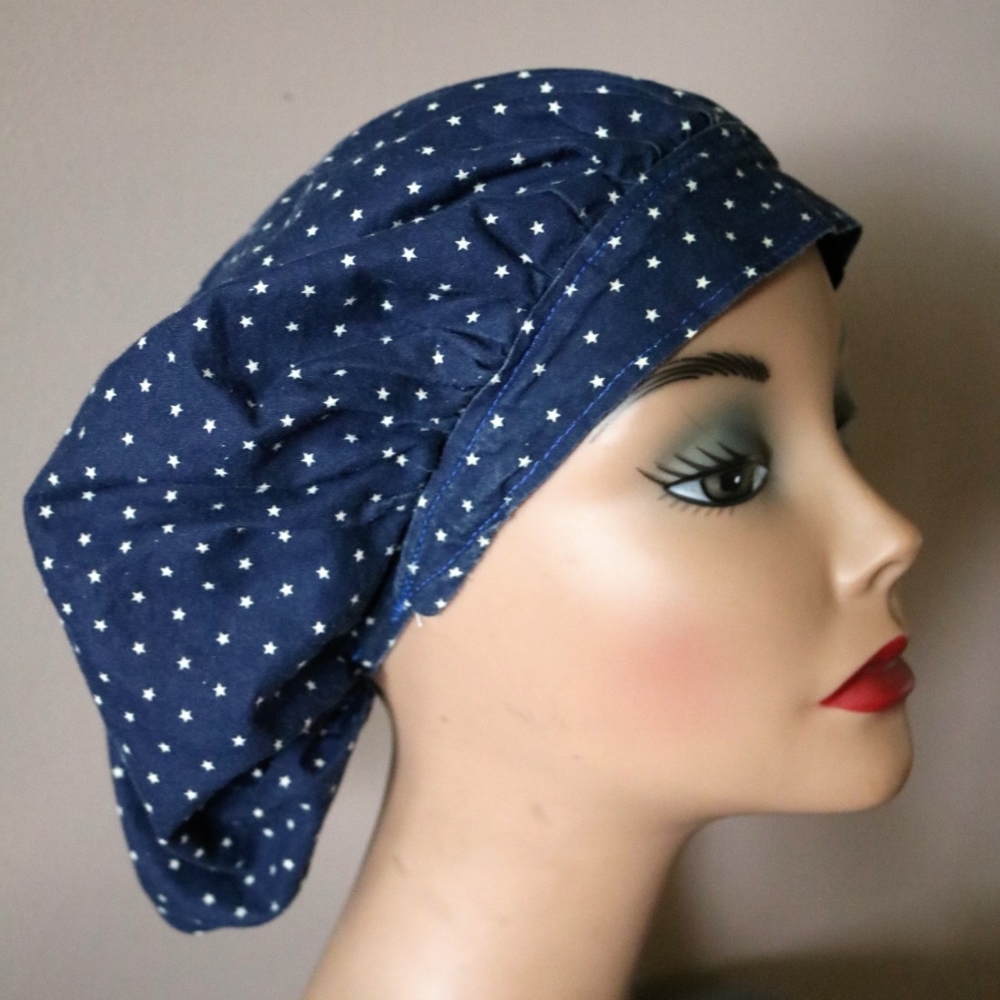 Mini Stars Bouffant Scrub Hat